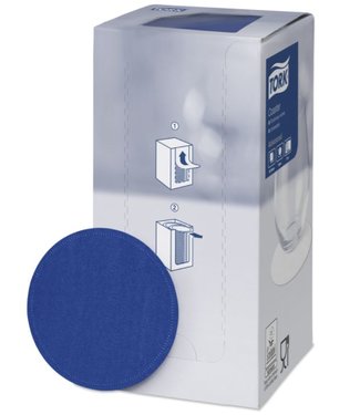 Tork Tork onderzetter 8-laags Ø9cm midnight blue 12x250