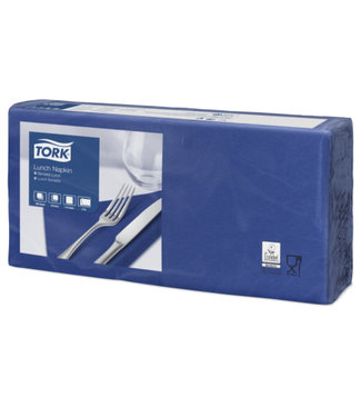Tork Tork tissue servet 33x33cm 2-laags 1/4-vouw midnight blue 10x200