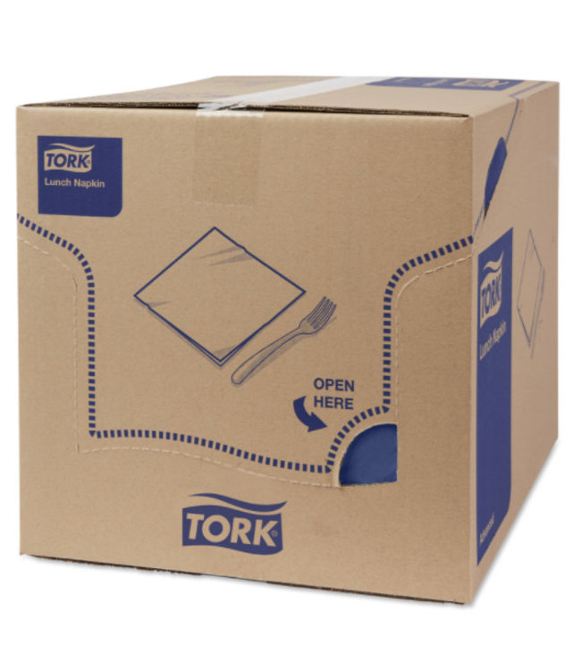 Tork tissue servet 33x33cm 2-laags 1/4-vouw midnight blue 10x200