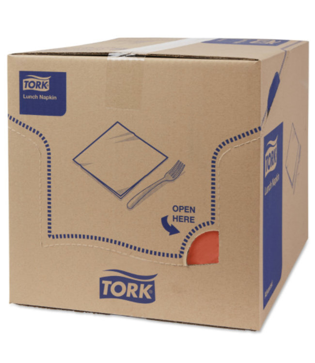 Tork tissue servet 33x33cm 2-laags 1/4-vouw terracotta 10x200