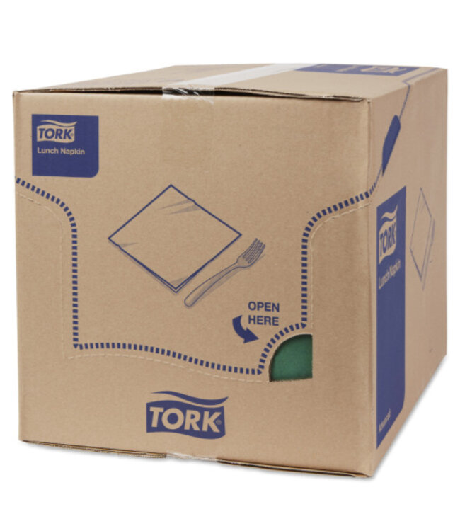 Tork tissue servet 33x33cm 2-laags 1/8-vouw mountain pine green 10x200