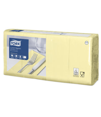 Tork Tork tissue servet 33x33cm 2-laags 1/8-vouw champagne 10x200