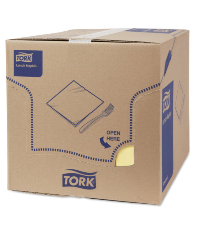 Tork tissue servet 33x33cm 2-laags 1/8-vouw champagne 10x200