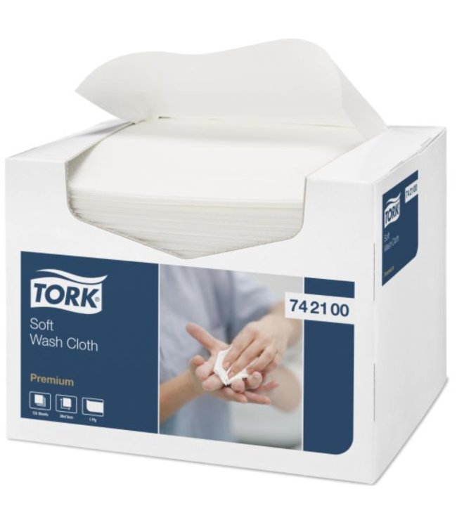 Tork Zachte Wasdoek 1-laags Wit