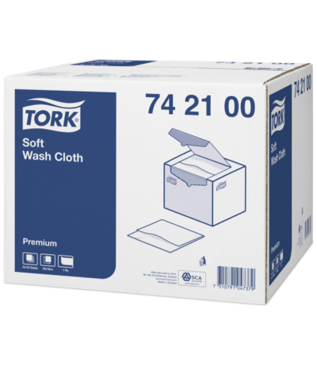 Tork Zachte Wasdoek 1-laags Wit