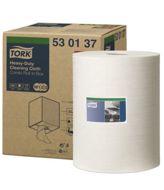 Tork Heavy-Duty Combi Rol Reinigingsdoek W1/W2/W3