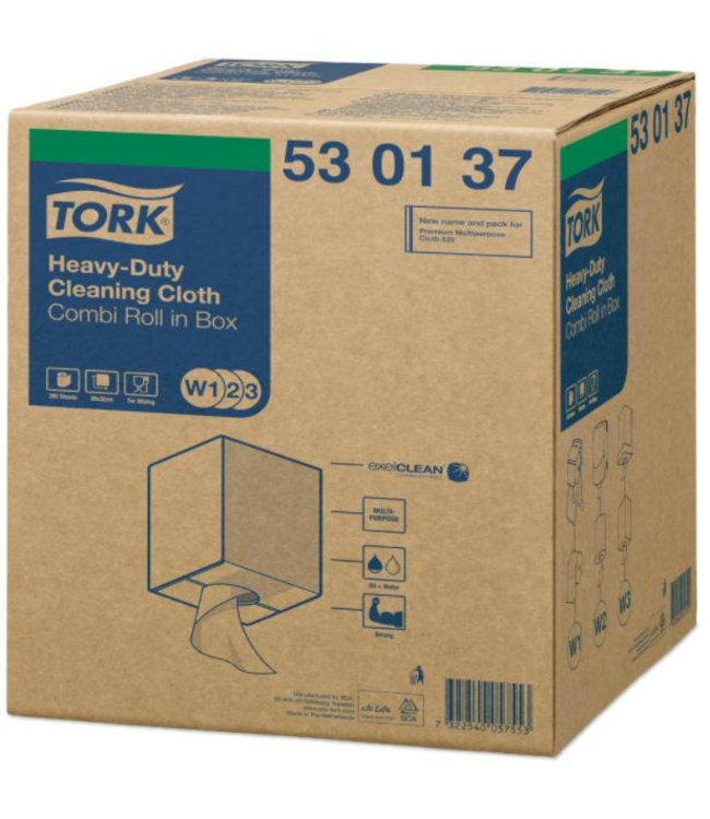 Tork Heavy-Duty Combi Rol Reinigingsdoek W1/W2/W3