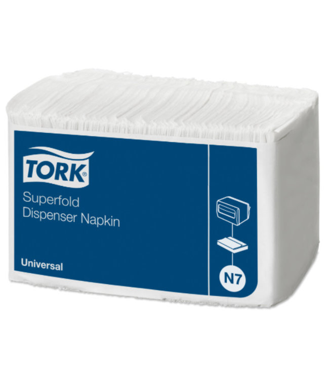 Tork dispenserservet 31x41cm 1-laags superfold wit 18x300