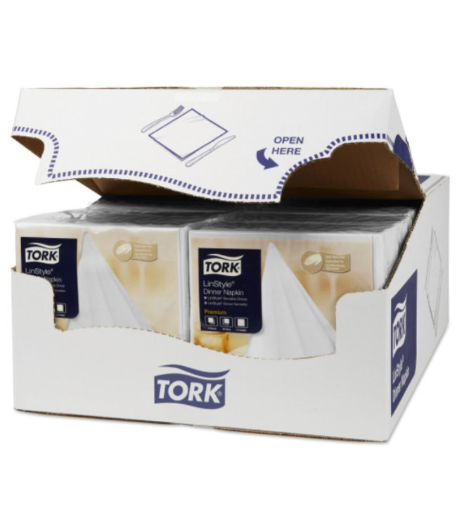 Tork LinStyle® servet 39x39cm 1/4-vouw wit 12x50