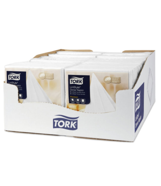 Tork LinStyle® servet 39x39cm 1/4-vouw wit 12x50
