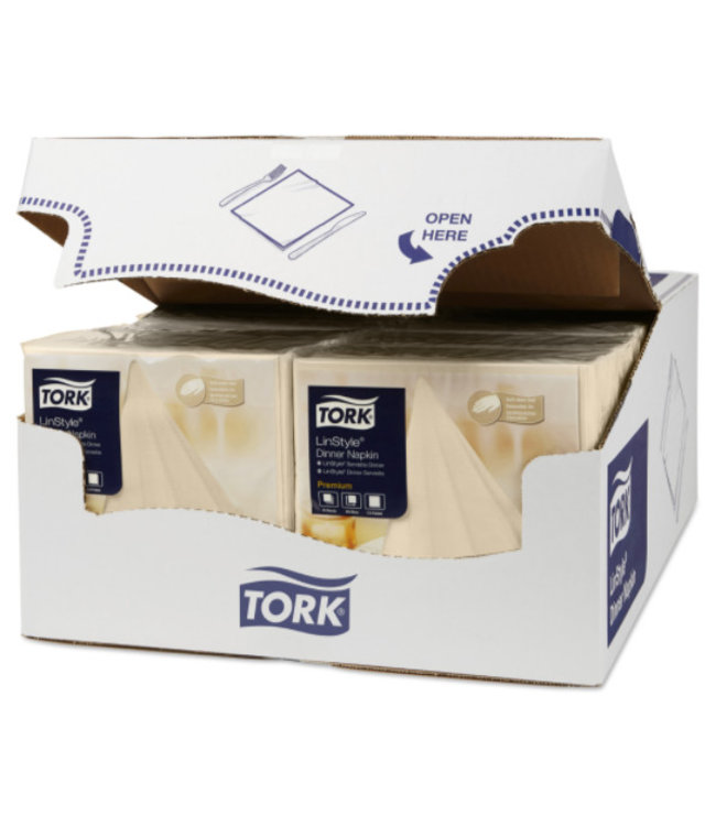 Tork LinStyle® servet 39x39cm 1/4-vouw cream 12x50
