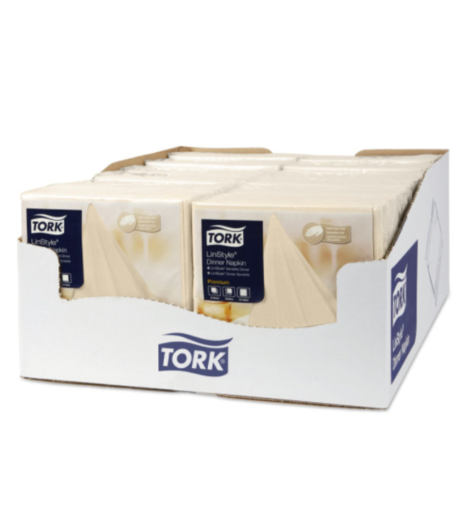 Tork LinStyle® servet 39x39cm 1/4-vouw cream 12x50