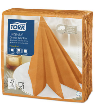 Tork Tork LinStyle® servet 39x39cm 1/4-vouw orange 12x50