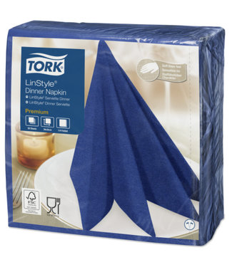 Tork Tork LinStyle® servet 39x39cm 1/4-vouw midnight blue 12x50