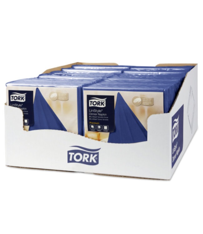 Tork LinStyle® servet 39x39cm 1/4-vouw midnight blue 12x50