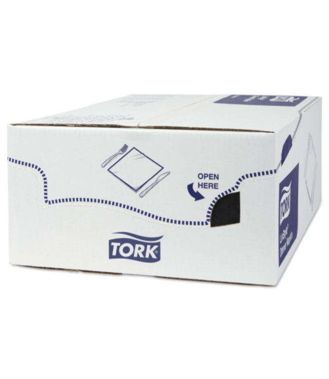 Tork LinStyle® servet 39x39cm 1/4-vouw zwart 12x50