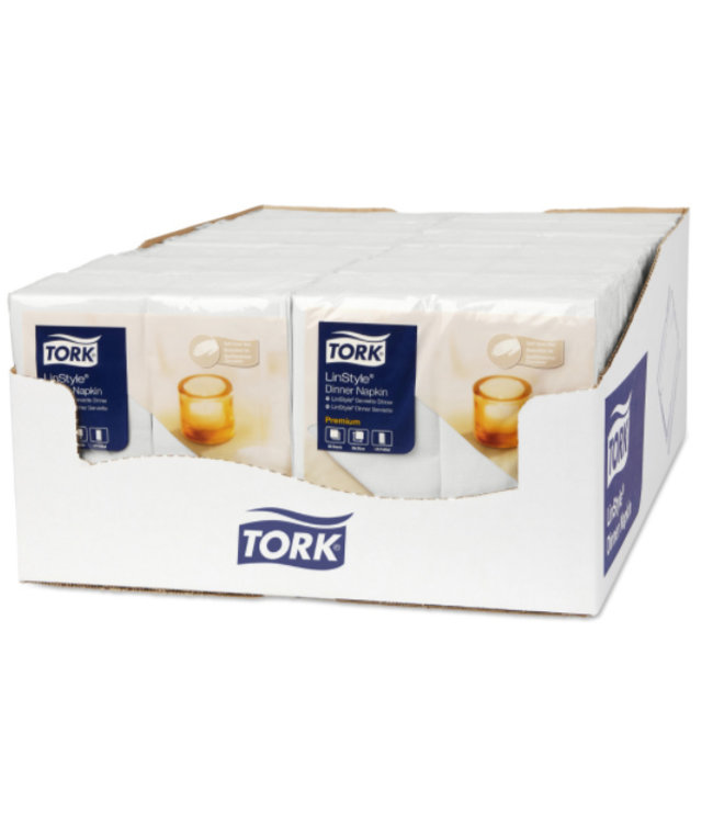 Tork LinStyle® servet 39x39cm 1/8-vouw wit 12x50