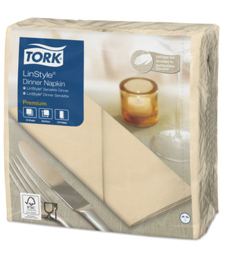 Tork Tork LinStyle® servet 39x39cm 1/8-vouw cream 12x50