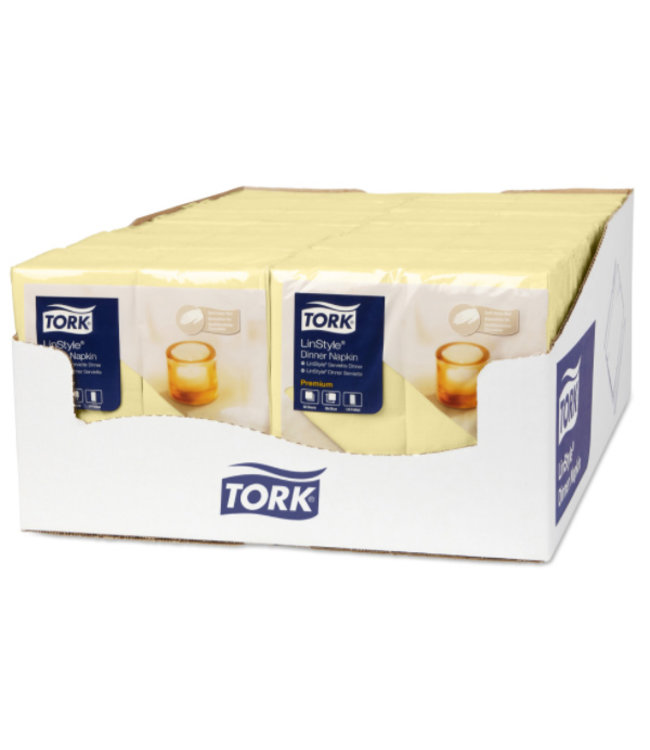 Tork LinStyle® servet 39x39cm 1/8-vouw champagne 12x50