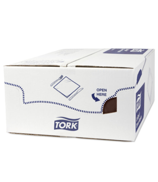 Tork LinStyle® servet 39x39cm 1/8-vouw cocoa 12x50