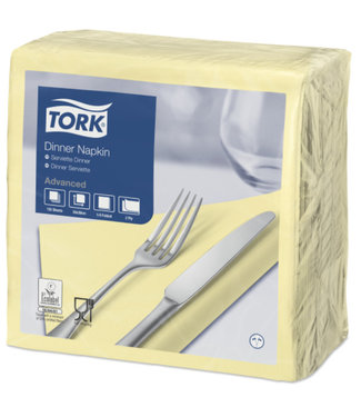 Tork Tork tissue servet 39x39cm 2-laags 1/4-vouw champagne 12x150