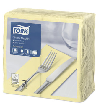 Tork Tork tissue servet 39x39cm 2-laags 1/8-vouw champagne 12x150
