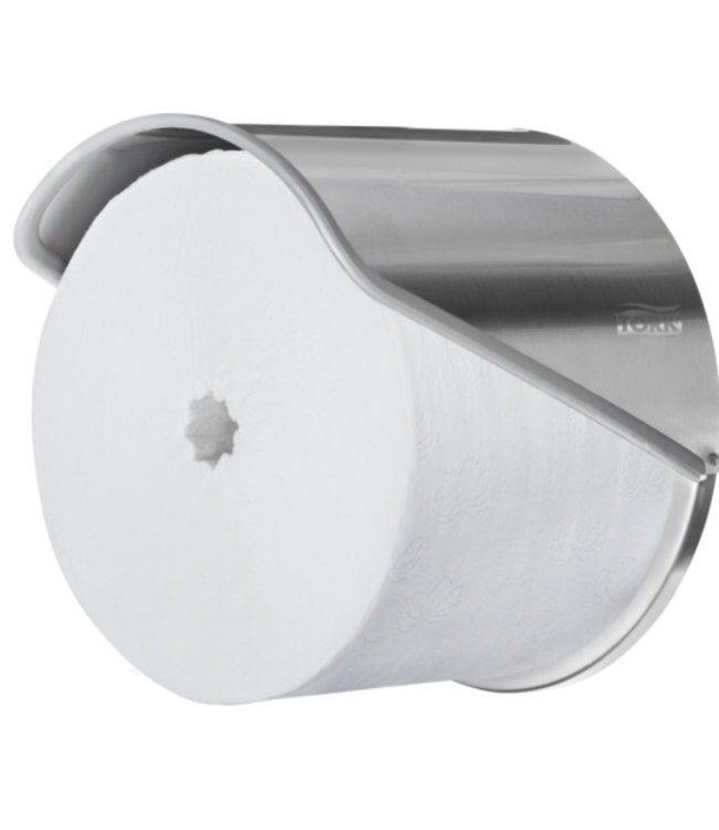 Tork Hulsloos Mid-size Toiletpapier Dispenser 1-rol RVS T7
