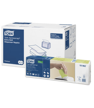 Tork Tork Xpressnap® dispenserservet 21,6x16,5cm 2-laags 1/2-vouw lime