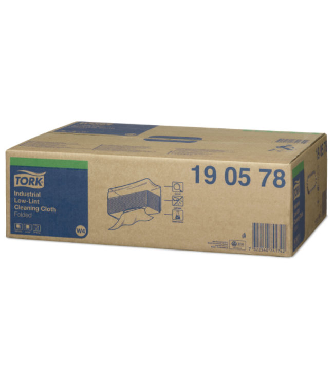 Tork Industrial Low-Lint Gevouwen Reinigingsdoek Blauw W4