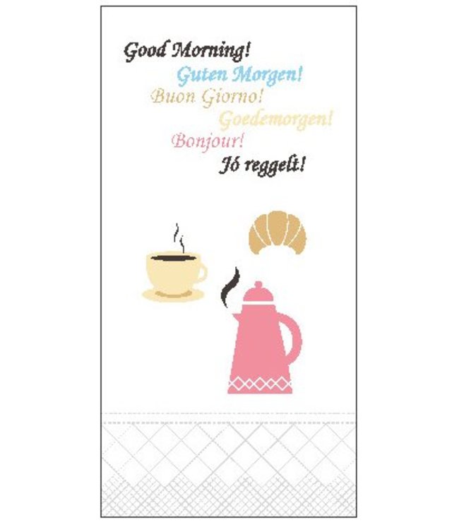 Tork Lunchservet 33x33cm 2-laags 1/8 vouw 10x200 Good morning