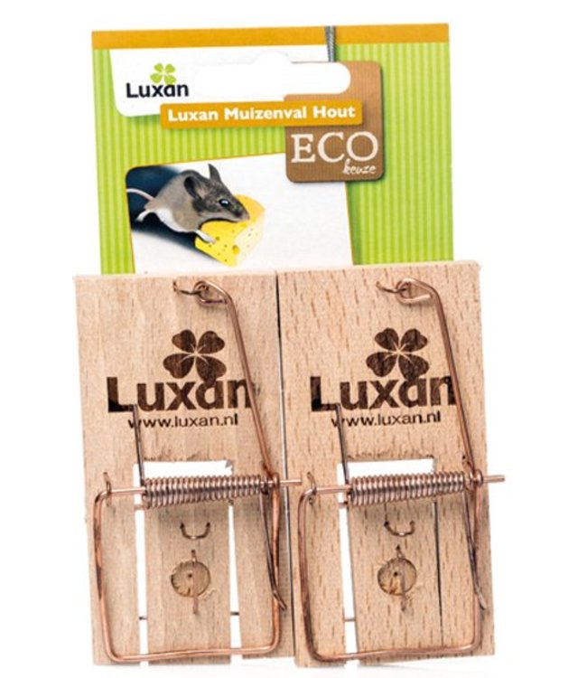 Luxan Muizenval Hout - 2 stuks