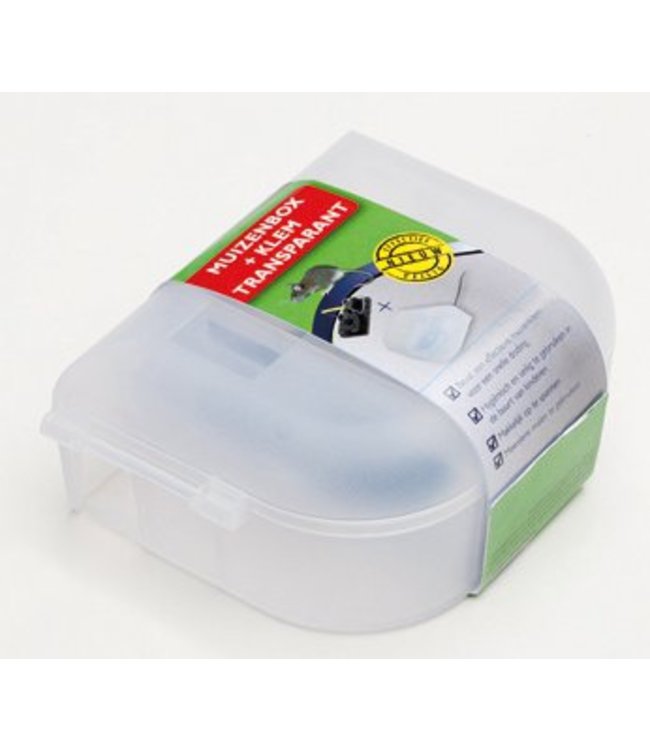Luxan Muizenbox + Klem Transparant