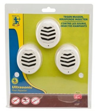 Edialux Ultrasonic Pest Repeller - 3 stuks