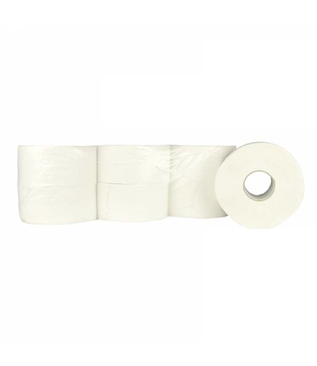 Toiletpapier Jumbo Mini, 12x 180M, 2-laags, cellulose, wit