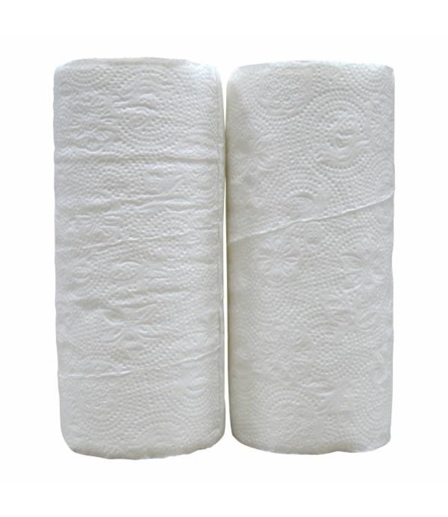 Keukenrollen, 2-laags, tissue wit, 32 rollen x 50 vel