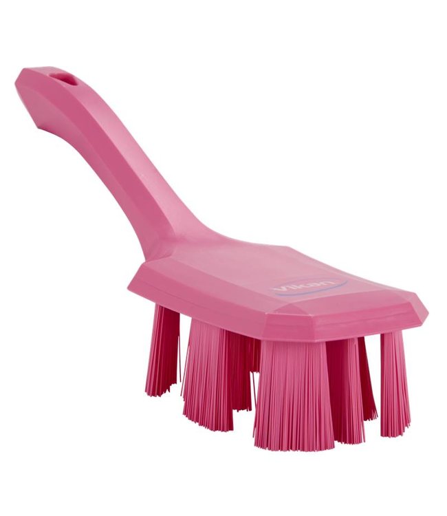 Vikan, Harde afwasborstel Ultra Safe Technology, 255x48x70mm, roze