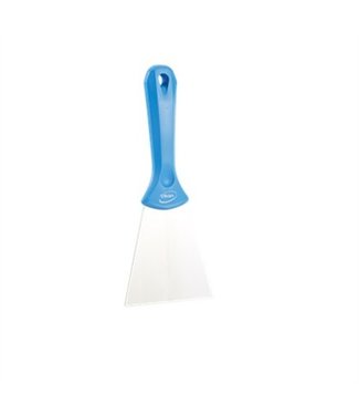 Vikan Vikan RVS handschraper breed, 235x100mm, blauw