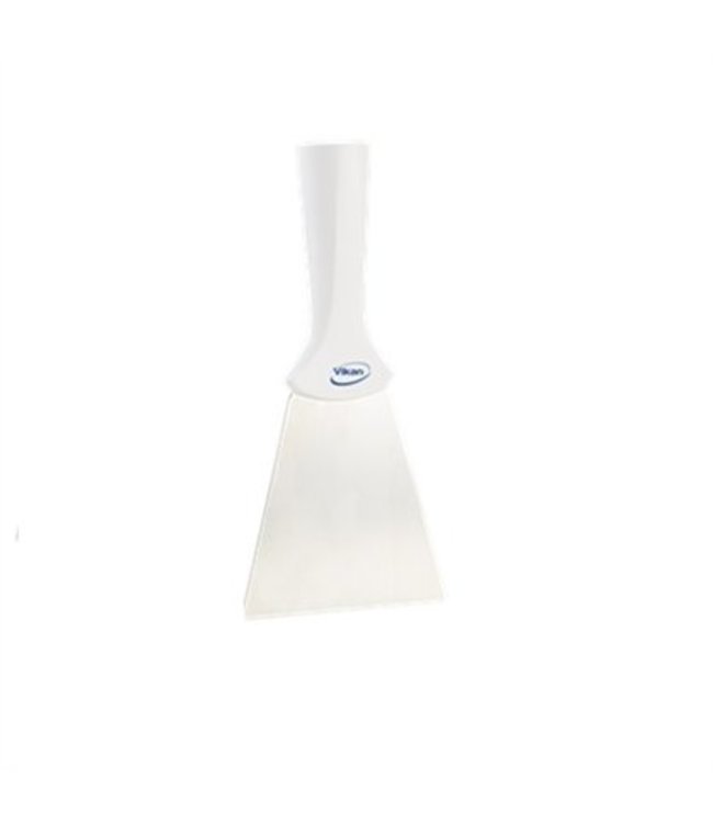 Vikan, RVS schraper steelmodel breed, 205x100mm, wit