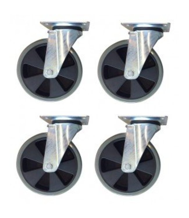 Numatic Wielen set 4 stuks upgrade Hotelwagens 200mm