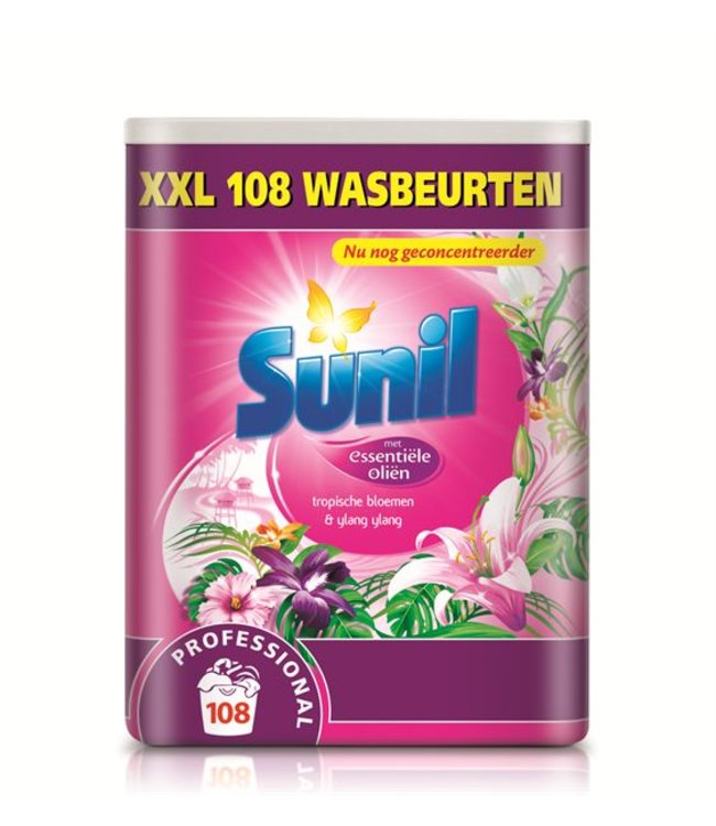 Sunil Tropische Bloemen & Ylang Ylang 7,56 kg / 108 wasbeurten