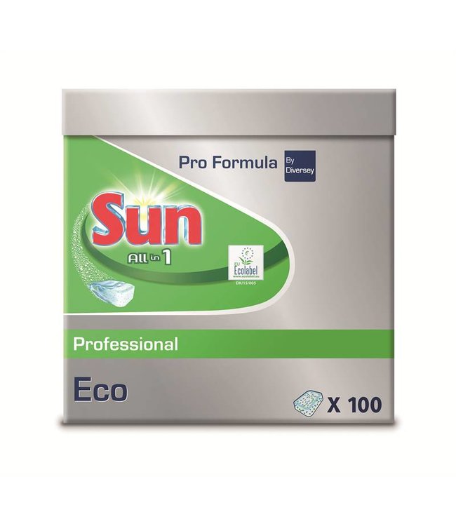 Johnson Diversey Sun Pro Formula Tabletten All-in-1 Eco 100 st.