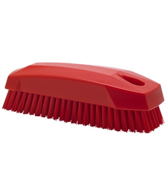 Vikan Nagelborstel / kleine werkborstel 130x50x40mm, rood