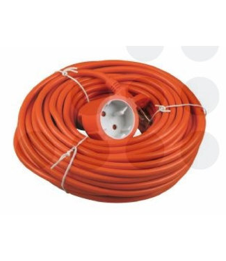 Eigen merk Verlengsnoer oranje 20 meter