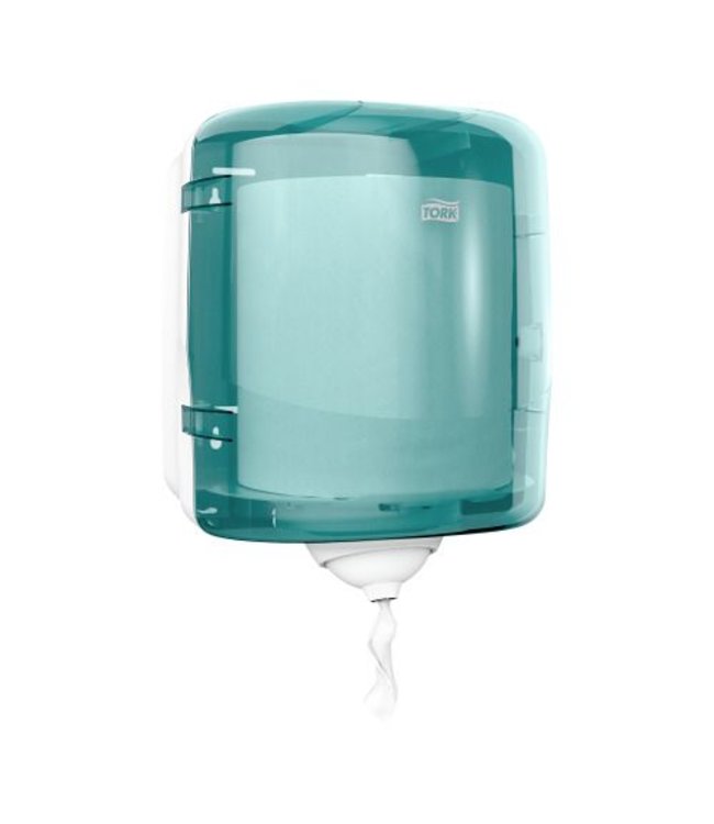 Tork Reflex™ Mini Centerfeed Poetspapier Dispenser Kunststof Turquoise M3