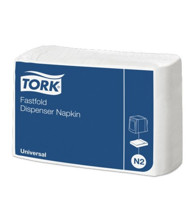 Tork dispenserservet 25x30cm 1-laags fastfold wit 36x300