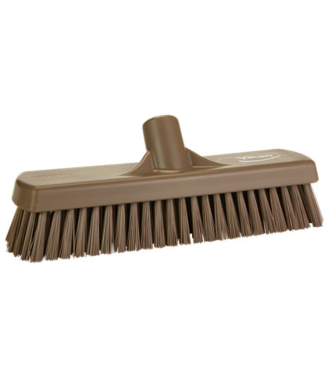Vikan vloerschrobber hard, 305x110x85mm, bruin