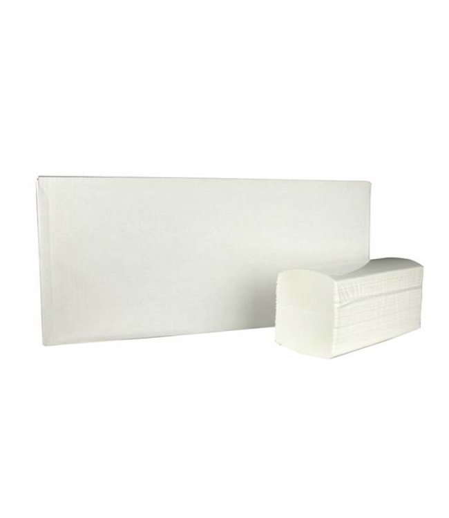 Vouwhanddoekjes interfold, 3-laags, cellulose wit, 2500 stuks