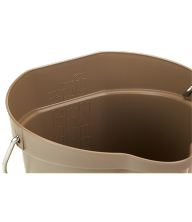 Vikan Hygiëne emmer, 6 liter, bruin