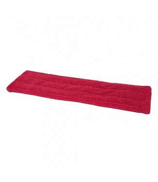 Wecoline Microvezel vlakmop 40cm rood met pockets en flaps