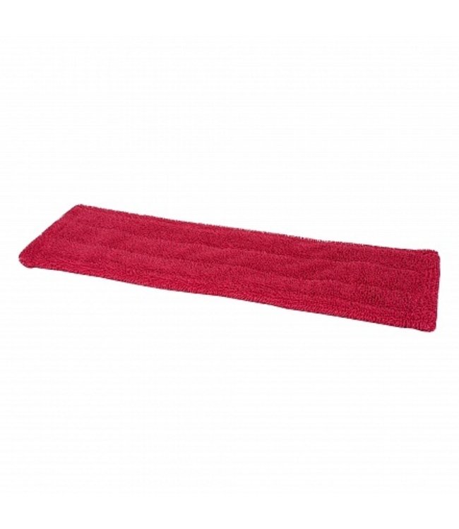 Wecoline Microvezel vlakmop 40cm rood met pockets en flaps